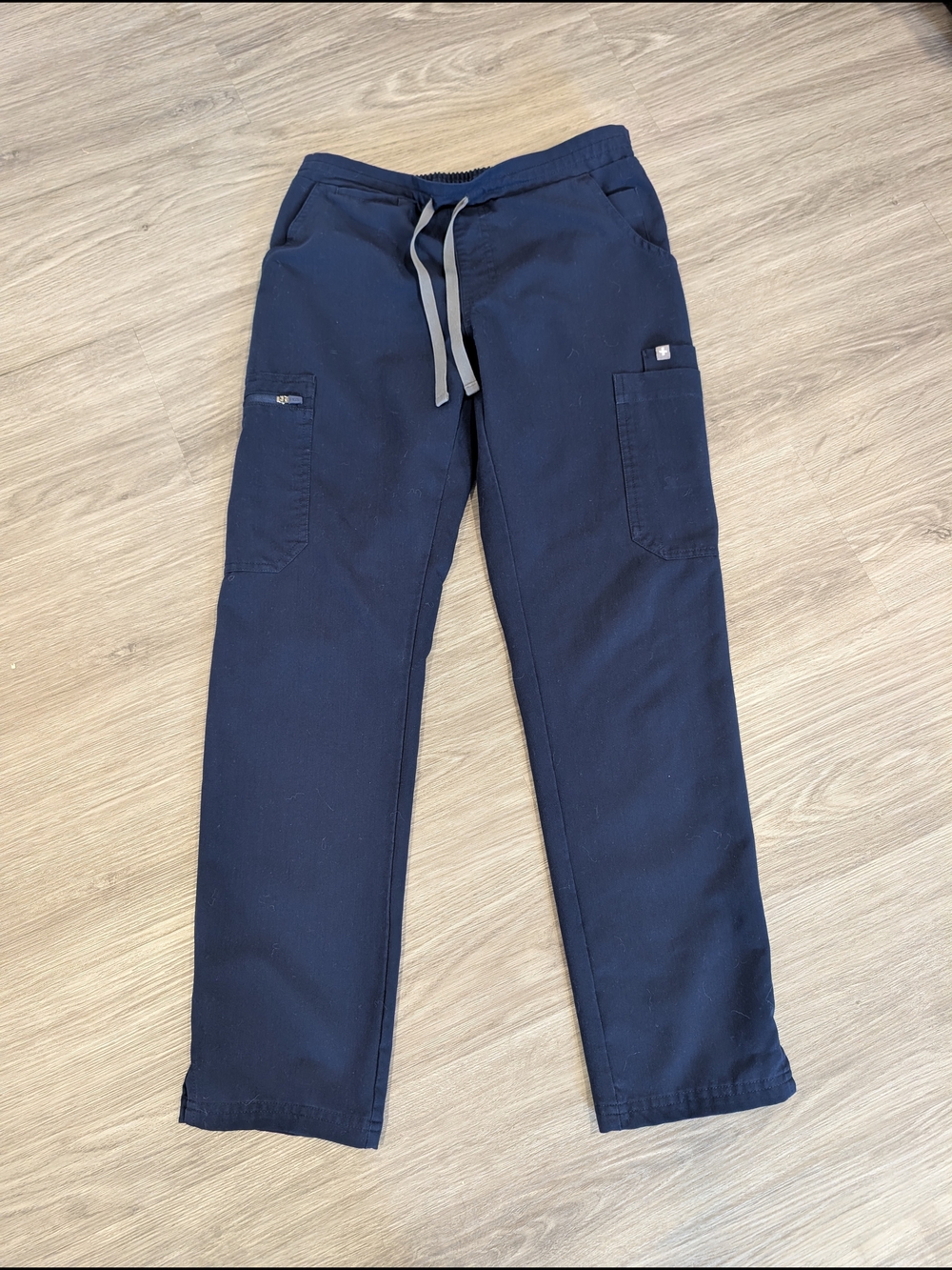Figs XS Petite - Navy Straight Leg Scrub Pants
